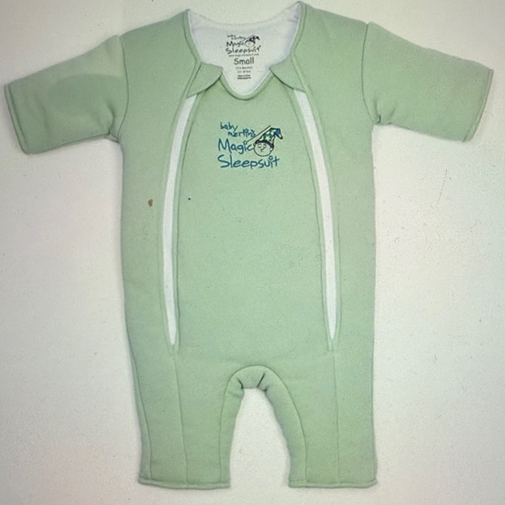 Baby Merlin's Magic Sleepsuit in Sage Green